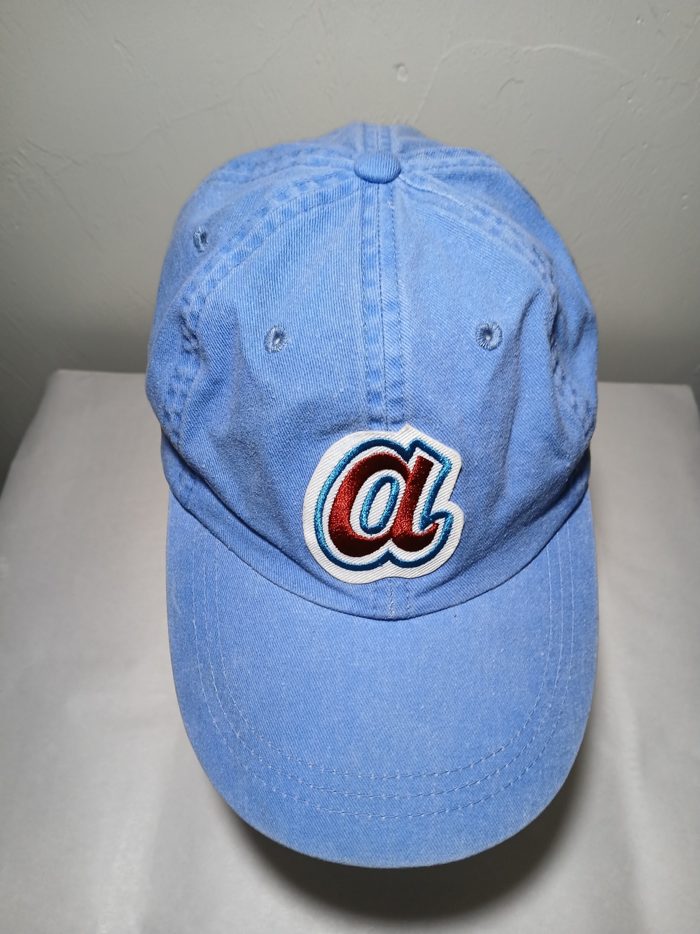 Atlanta Braves Unisex Light Blue Throwback Adjustable Baseball Cap